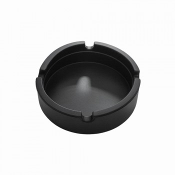 CINZEIRO DE MESA REDONDO EM SILICONE COR PRETO REF: PPS042-A