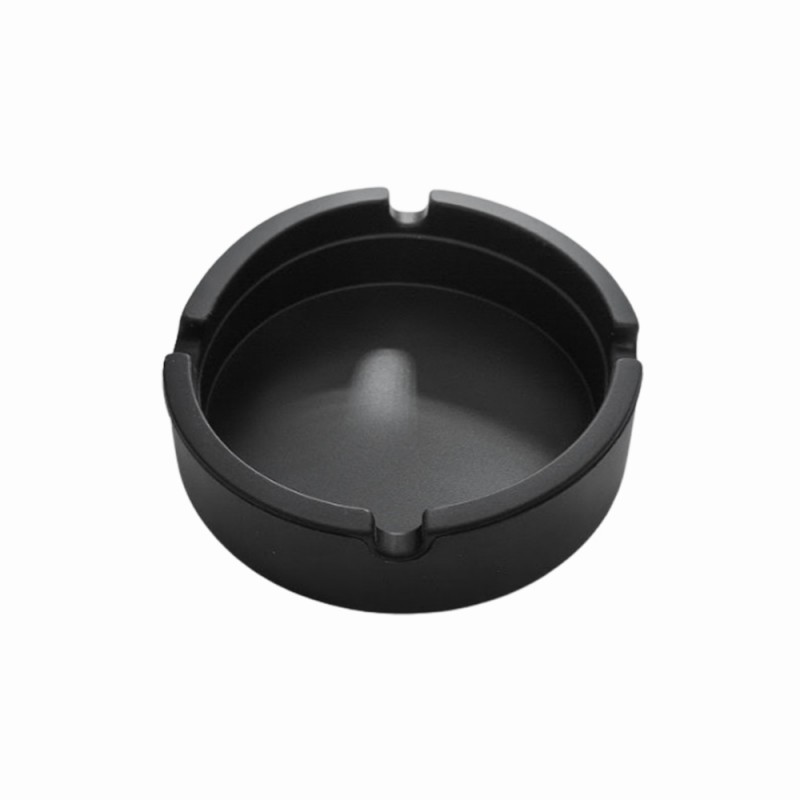CINZEIRO DE MESA REDONDO EM SILICONE COR PRETO REF: PPS042-A