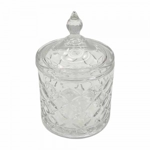 POTICHE DECORATIVO COM TAMPA DE VIDRO REF: PTCH080 POTICHE DECORATIVO COM TAMPA DE VIDRO REF: PTCH080