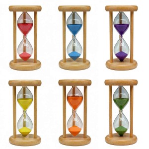 AMPULHETA DECORATIVA DE VIDRO 10CM  REF: R02 