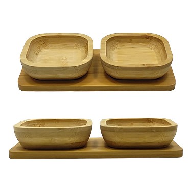 CONJUNTO DE PETISQUEIRA EM BAMBU COM 3 PEÇAS REF: TBBU076 CONJUNTO DE PETISQUEIRA EM BAMBU COM 3 PEÇAS REF: TBBU076
