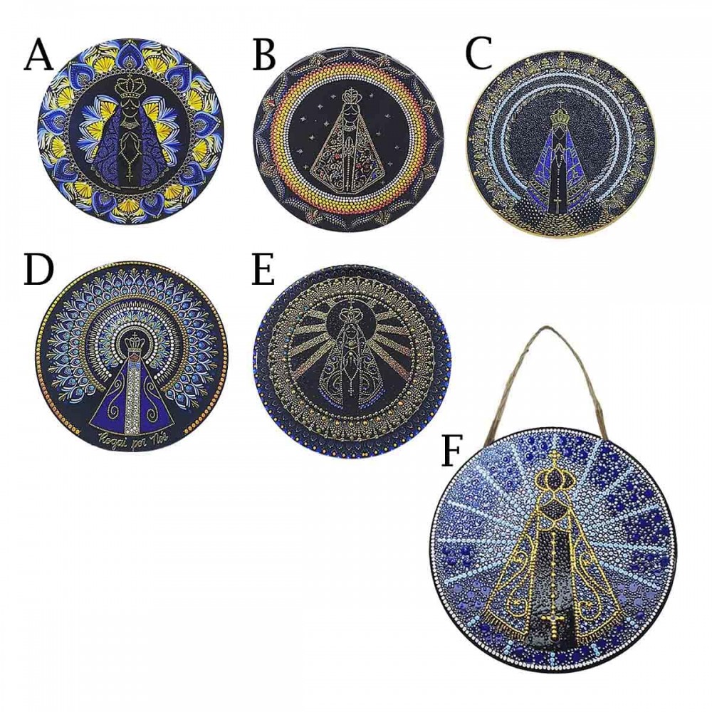 ENFEITE DECORATIVO EM PORCELANA NOSSA SENHORA APARECIDA REF: TDECP-186 ENFEITE DECORATIVO EM PORCELANA NOSSA SENHORA APARECIDA REF: TDECP-186