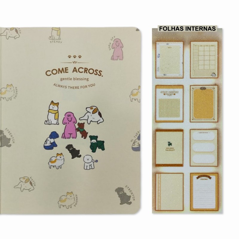 AGENDA PLANNER MODELO CÃES COM 96 FOLHAS REF: VA34G010102