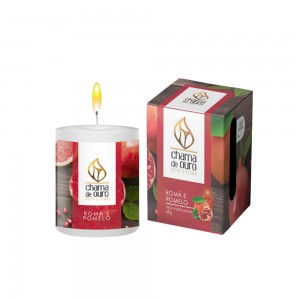 VELA PERFUMADA ROMÃ E POMELO 60G  REF: U60ROM