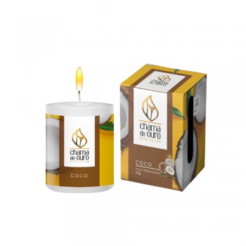 VELA PERFUMADA COCO 60G REF: U60CC VELA PERFUMADA COCO 60G REF: U60CC