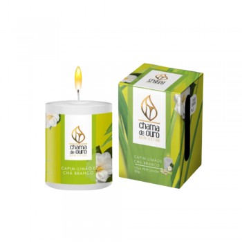 VELA PERFUMADA CAPIM LIMÃO E CHÁ BRANCO REF: U60CP VELA PERFUMADA CAPIM LIMÃO E CHÁ BRANCO REF: U60CP