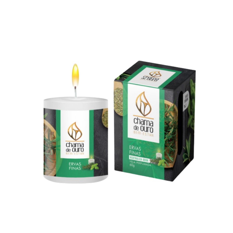 VELA PERFUMADA ERVAS FINAS 60G  REF: U60EFI