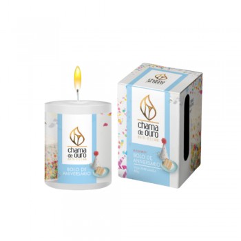 VELA PERFUMADA GOURMET BOLO DE ANIVERSÁRIO REF: U60BNI VELA PERFUMADA GOURMET BOLO DE ANIVERSÁRIO REF: U60BNI