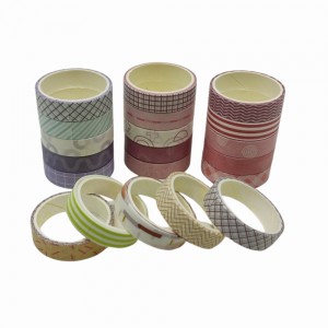 PACOTE DE FITAS ADESIVAS COLORIDAS COM 5 UNIDADES REF: XM-JC01