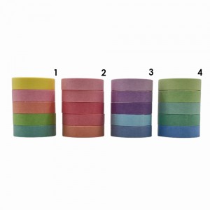 PACOTE DE FITAS ADESIVAS COLORIDAS COM 5 UNIDADES REF: XM-JC02