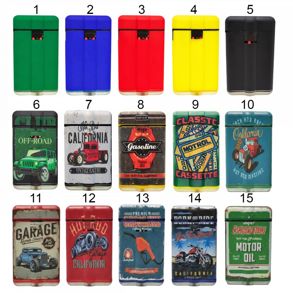 ACENDEDOR ZENGAZ POKER JET EMB COLORIDO  REF: ZL-18A